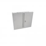 Phoenix SCF Series 2 Door 1 Shelf Steel Storage Cupboard With Key Lock Grey - SCF0891GGK