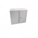 Phoenix SCF Series 2 Door 1 Shelf Steel Storage Cupboard With Key Lock Grey - SCF0891GGK