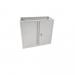 Phoenix SCF Series 2 Door 1 Shelf Steel Storage Cupboard With Key Lock Grey - SCF0891GGK