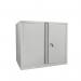 Phoenix SCF Series 2 Door 1 Shelf Steel Storage Cupboard With Key Lock Grey - SCF0891GGK 54172PH