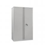 Phoenix SCF Series 2 Door 3 Shelf Steel Storage Cupboard With Key Lock Grey - SCF1491GGK 54179PH