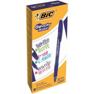 Bic Gel-ocity Illusion Erasable Gel Rollerball Pen 0.7mm Tip 0.3mm