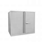 Phoenix SCF Series 2 Door 1 Shelf Steel Storage Cupboard With Electronic Lock Grey - SCF0891GGE 54193PH