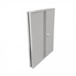 Phoenix SCF Series 2 Door 3 Shelf Steel Storage Cupboard With Electronic Lock Grey - SCF1491GGE