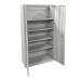 Phoenix SCF Series 2 Door 4 Shelf Steel Storage Cupboard With Electronic Lock Grey - SCF1891GGE