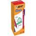 Bic Gel-ocity Quick Dry Gel Retractable Rollerball Pen 0.7mm Tip 0.3mm Line Red (Pack 12) - 949874 54216BC