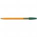 Bic Orange Ballpoint Pen 0.8mm Tip 0.30mm Line Green (Pack 20) - 1199110113 54223BC