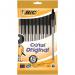 Bic Cristal Ballpoint Pen 1.0mm Tip 0.32mm Line Black (Pack 10) - 830864 54230BC