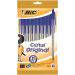 Bic Cristal Ballpoint Pen 1.0mm Tip 0.32mm Line Blue (Pack 10) - 516352 54237BC