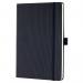 Sigel CONCEPTUM A5 Casebound Hard Cover Notebook Ruled 194 Pages Black CO122 54279SG