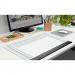 Sigel Paper Desk Pad Office with 2 Year Calendar and Weekly Planner 595x410mm 40 Sheets White with Black Protective Strip HO365 54405SG