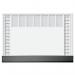 Sigel Paper Desk Pad Office with 2 Year Calendar and Weekly Planner 595x410mm 40 Sheets White with Black Protective Strip HO365 54405SG