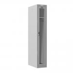 Phoenix PLC Series 1 Column 1 Door Personal Locker With Clear View Door and Electronic Lock Grey - PLC1130GGE