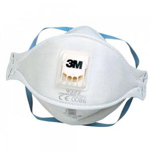 3M Aura Flat-Fold Particulate Respirator FFP2V 9322 Pack 10 -