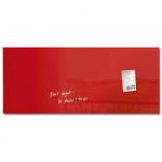 Sigel Artverum Magnetic Glass Board 1300x550mm Red 54685SG