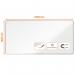 Nobo Premium Plus Magnetic Steel Whiteboard Aluminium Frame 2400x1200mm 1915163 54695AC