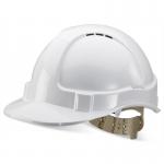 Beeswift Safety Helmet Vented White (Pack 1) - BBVSHW 54844BE