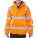 Beeswift Bomber Jacket Fleece Lined High Vis Orange Large (Pack 1) - CBJFLORL