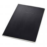 Sigel CONCEPTUM A4 Casebound Hard Cover Notepad 4 Hole Punched Ruled 120 Detachable Pages Black CO801 54951SG