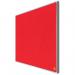 Nobo Impression Pro Widescreen Red Felt Noticeboard Aluminium Frame 710x400mm 1915419 54961AC