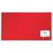 Nobo Impression Pro Widescreen Red Felt Noticeboard Aluminium Frame 710x400mm 1915419 54961AC