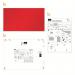 Nobo Impression Pro Widescreen Red Felt Noticeboard Aluminium Frame 710x400mm 1915419 54961AC