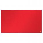Nobo Impression Pro Widescreen Red Felt Noticeboard Aluminium Frame 710x400mm 1915419 54961AC