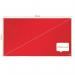 Nobo Impression Pro Widescreen Red Felt Noticeboard Aluminium Frame 890x500mm 1915420 54968AC