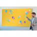 Nobo Impression Pro Widescreen Yellow Felt Noticeboard Aluminium Frame 710x400mm 1915429 54996AC