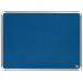 Nobo Premium Plus Blue Felt Noticeboard Aluminium Frame 600x450mm 1915187 55122AC