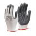 Beeswift Nitrile Palm Coated Polyester Grey Large (Pack 10 Pairs) - EC7NGYL