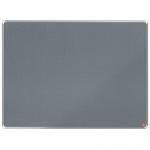 Nobo Premium Plus Grey Felt Noticeboard Aluminium Frame 1200x900mm 1915196 55185AC