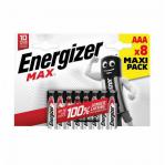 Energizer Max AAA Alkaline Batteries (Pack 8) - E300112100 55231EN