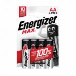 Energizer Max AA Alkaline Batteries (Pack 4) - E301530700 55245EN