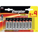 Energizer Max AA Alkaline Batteries (Pack 8 + 4 Free) - E301531600 55252EN