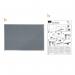 Nobo Essence Grey Felt Noticeboard Aluminium Frame 600x450mm 1915204 55262AC