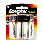 Energizer Max D Alkaline Batteries (Pack 2) - E300838300 55280EN
