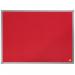 Nobo Essence Red Felt Noticeboard Aluminium Frame 600x450mm 1915202 55311AC