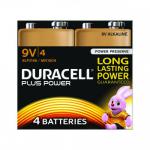Duracell Plus 9V Alkaline Batteries (Pack 4) MN1604B4PLUS 55448AA