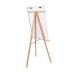 A photo of the Bi-Silque Flipchart Easels & Pads Bi-Office Archyi Angolo Tripod Magnetic Easel shows a sleek and modern design with a white surface measuring 760x1850mm. The easel stands on sturdy tripod legs and features a magnetic backing for easy attachment of notes and papers. Perfect for presentations and brainstorming sessions.