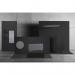 Bi-Office Archyi Sculpo (900 x 600mm) Wall Panel Rectangle Dark Grey - SPD030202372 55707BS
