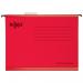 Rexel Classic Foolscap Reinforced Suspension Files V base 15mm Red PK25 - 2115592