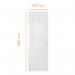 Nobo Small Glass Whiteboard Panel 300x900mm White 1915604 55801AC