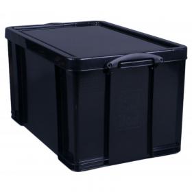 Really Useful Plastic Storage Box 84 Litre Black - 84SBKCB 55810RU