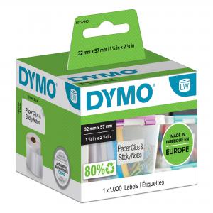 Dymo LabelWriter Multipurpose Label 57x32mm 1000 Labels Per Roll White