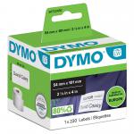 Dymo LabelWriter Shipping Label or Name Badge 54x101mm 220 Labels Per Roll White - S0722430 55854NR