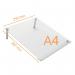 Nobo Transparent Acrylic Mini Whiteboard Slanted Desktop Writing Pad A4 1915612 55857AC