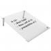 Nobo Transparent Acrylic Mini Whiteboard Slanted Desktop Writing Pad A4 1915612 55857AC