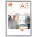 Nobo Impression Pro Wall Mounted A3 Poster Frame Literature Sign Holder With Anodised Clip Frame - 1915577