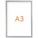 Nobo Impression Pro Wall Mounted A3 Poster Frame Literature Sign Holder With Anodised Clip Frame - 1915577